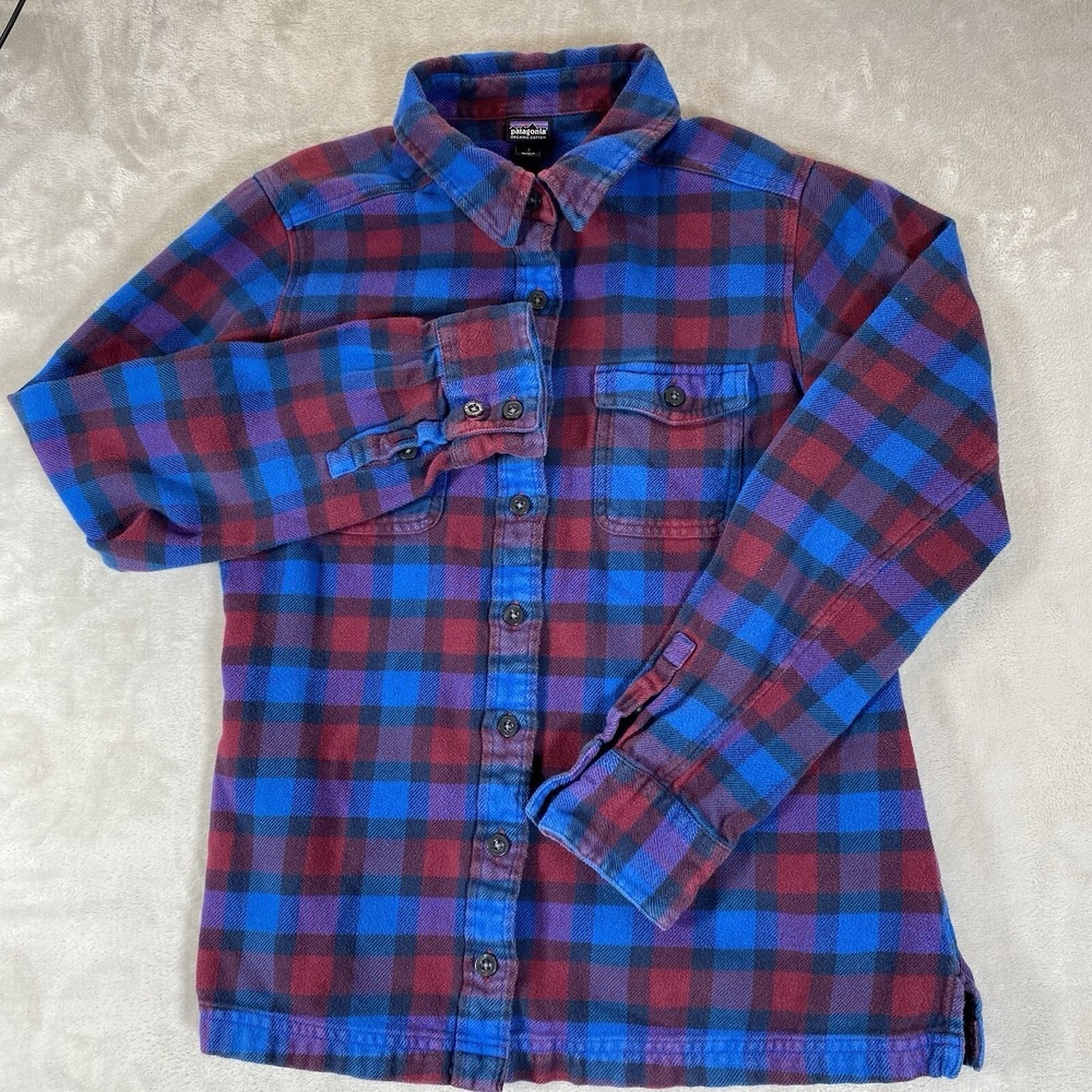 PATAGONIA Shirt‎ Womens 4 Fjord Flannel Organic Cotton